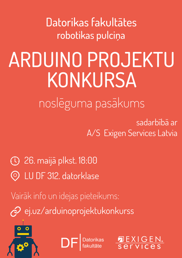 Arduino projektu konkursa noslēguma pasākums sadarbībā ar A/S Exigen Services Latvia